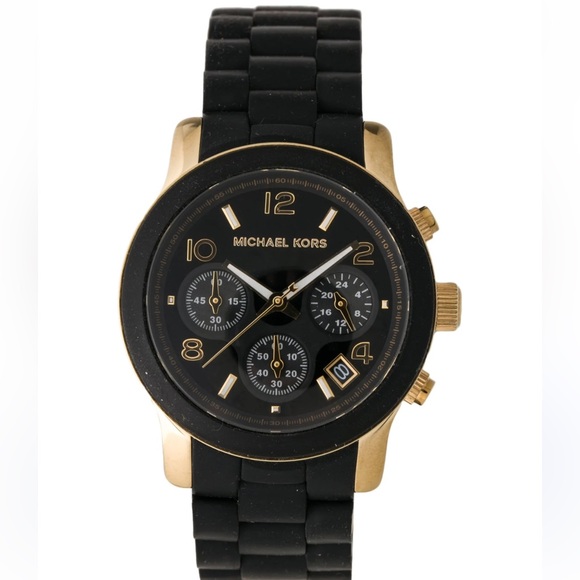 Michael Kors Runway Black and Gold Watch MK5191 - Picture 8 of 10